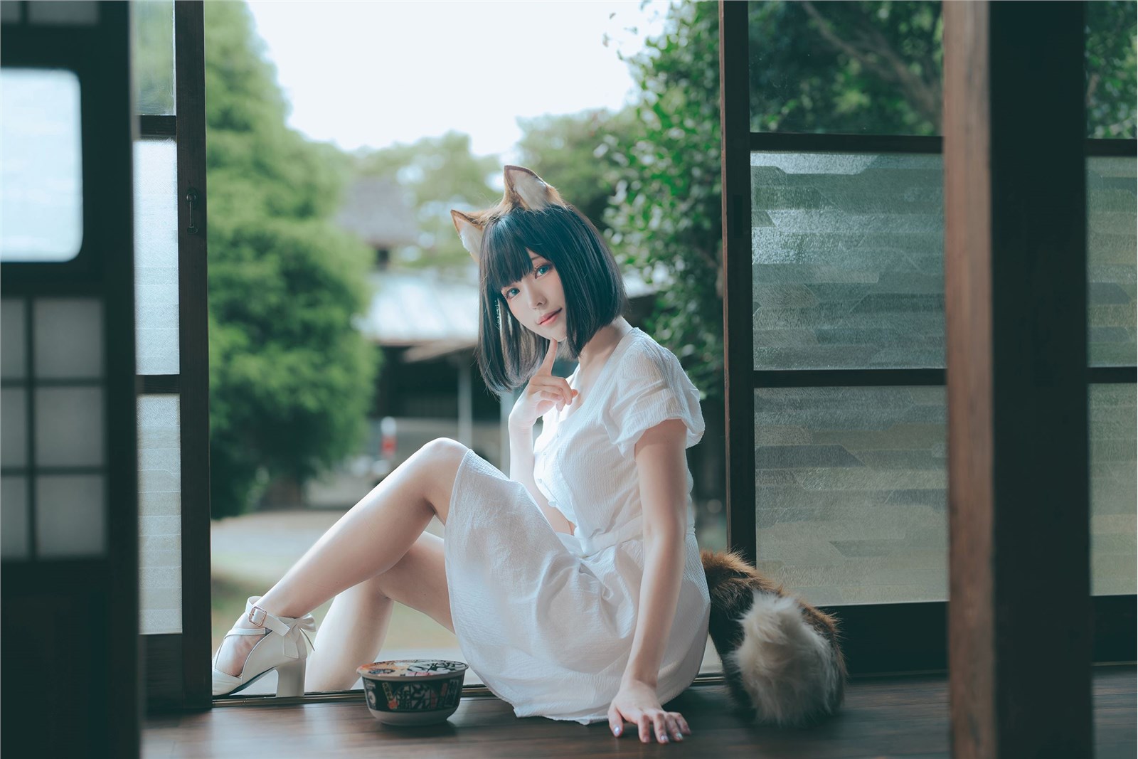 ElyEE Vol.117 2023 July B-Dongitsune~White dress fox girl in white dress(8)